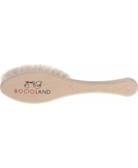 Bocioland medinis, natūralių, minkštų plaukų šepetys, BOC0533