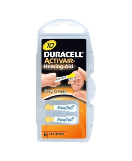 Duracell A10/DA10/ZL10, Zinc air cells, 6 pc(s)