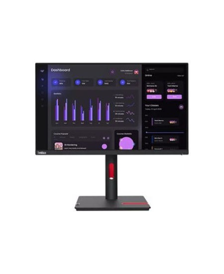 Lenovo ThinkVision T24i-30 23.8 ", IPS, FHD, 1920 x 1080, 16:9, 4 ms, 250 cd/m², Black, 60 Hz, HDMI ports quantity 1
