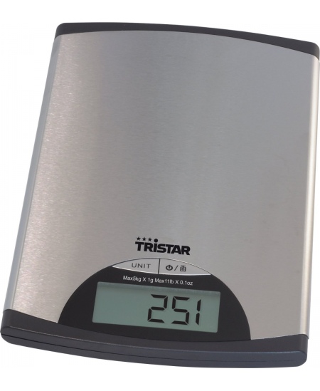 Tristar Kitchen scale KW-2435 Maximum weight (capacity) 5 kg, Metallic