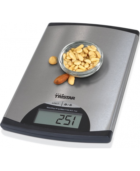 Tristar Kitchen scale KW-2435 Maximum weight (capacity) 5 kg, Metallic