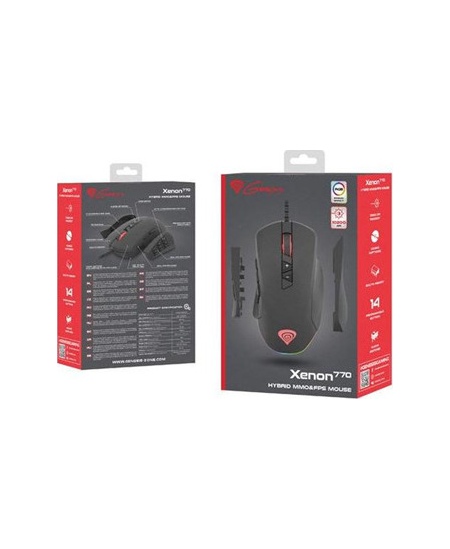 Genesis Xenon 770, RGB LED light, Gaming Mouse