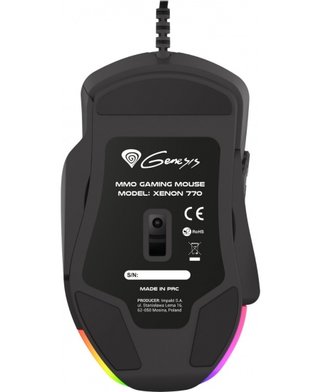 Genesis Xenon 770, RGB LED light, Gaming Mouse