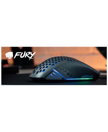 Fury Battler, 6400 DPI, RGB LED light, Wired Optical Gaming Mouse