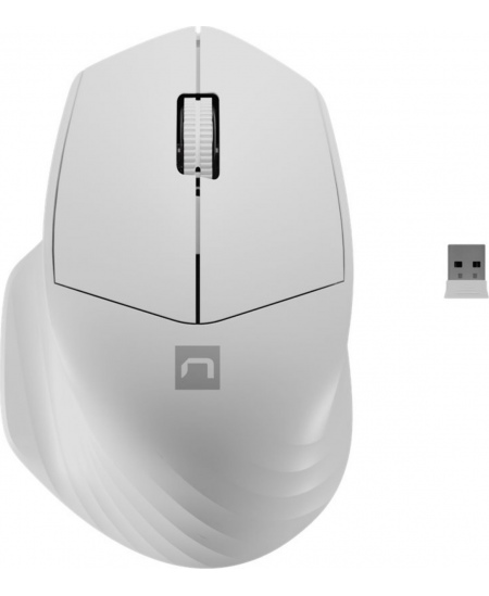 Natec Mouse Siskin 2 Wireless, White, USB Type-A