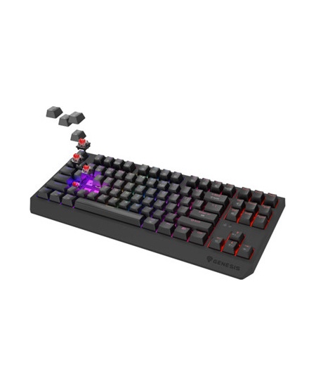 Genesis THOR 230 | Mechanical Gaming Keyboard | Wireless | US | Black | 2.4 GHz, Bluetooth, USB | Outemu Red