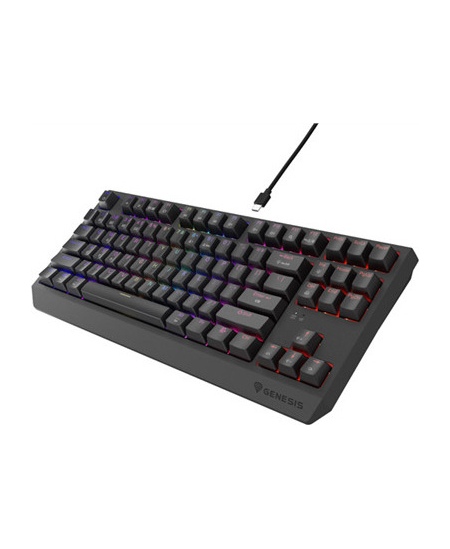 Genesis THOR 230 | Mechanical Gaming Keyboard | Wireless | US | Black | 2.4 GHz, Bluetooth, USB | Outemu Silent Lemon