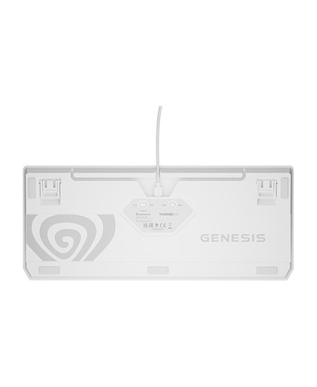 Genesis THOR 230 | Mechanical Gaming Keyboard | Wireless | US | White | 2.4 GHz, Bluetooth, USB | Outemu Red