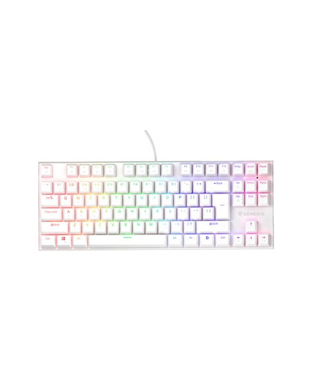 Genesis THOR 303 | Mechanical Gaming Keyboard | Wired | US | White | USB Type-A | Outemu Peach Silent
