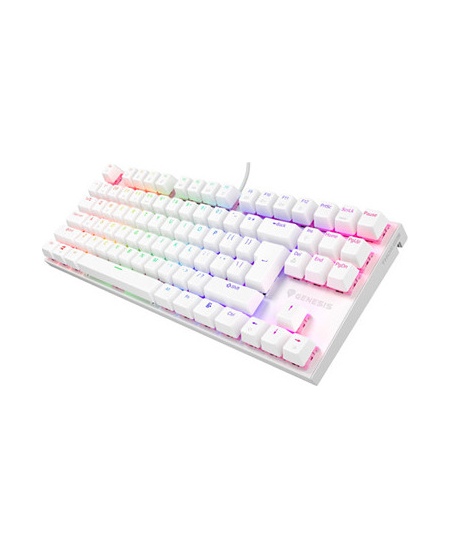 Genesis THOR 303 | Mechanical Gaming Keyboard | Wired | US | White | USB Type-A | Outemu Peach Silent