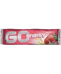 Energinis batonėlis BioTechUSA Go Energy Bar, jogurtinis, braškių skonio, 40 g