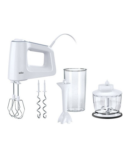 Braun | MultiMix 3 Hand Mixer | HM 3135 WH | Hand Mixer | 500 W | Number of speeds 5 | Turbo mode | White