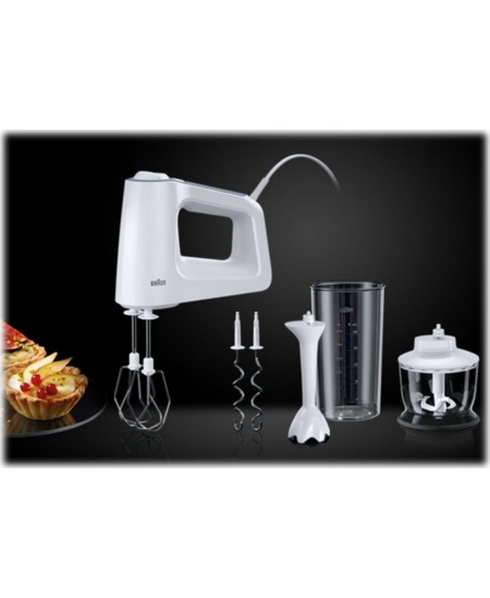 Braun | MultiMix 3 Hand Mixer | HM 3135 WH | Hand Mixer | 500 W | Number of speeds 5 | Turbo mode | White