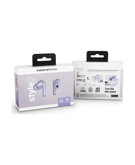 Energy Sistem | True Wireless Earphones | Style 2 | Wireless | In-ear | Microphone | Noise canceling | Wireless | Violet
