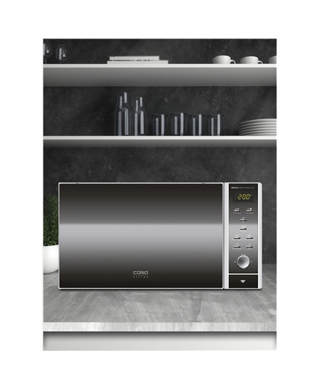 Caso Microwave MCG30 Ceramic chef Free standing, 30 L, 900 W, Convection, Grill, Black, Ceramic bottom (no plate)