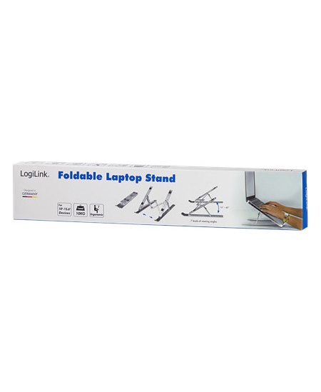 Logilink Notebook stand, foldable AA0134 Silver, 10-16 "