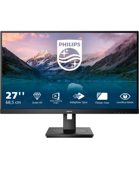 Philips Business Monitor 275S9JML/00 27 ", VA, QHD, 2560 x 1440, 16:9, 4 ms, 300 cd/m², HDMI ports quantity 1, 75 Hz