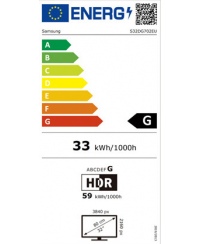 Samsung LS32DG702EUXDU | 32 " | IPS | 16:9 | 144 Hz | 1 ms | 350 cd/m² | HDMI ports quantity 2 | Black