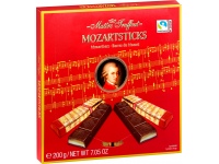 Šokoladiniai saldainiai MAITRE TRUFFOUT, Mozartsticks, su marcipanu ir pistacijų kremu, 200 g