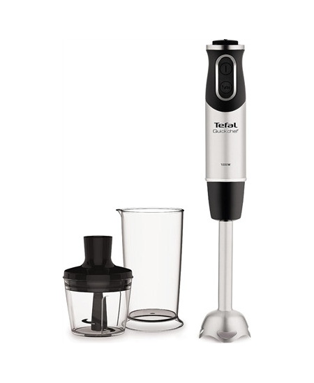 TEFAL Blender Quickchef 2-in-1  HB659838 Hand Blender, 1000 W, Number of speeds 20, Turbo mode, Chopper, Stainless steel