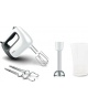 TEFAL | Hand Mixer | PrepMix+ HT462138 | Hand Mixer | 500 W | Number of speeds 5 | Turbo mode | White