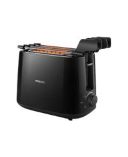 Philips | Daily Collection Toaster | HD2583/90 | Number of slots 2 | Housing material Plastic | Black