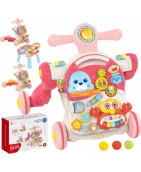 WOOPIE BABY Pchacz Chodzik Stolik Edukacyjny Hulajnoga Jeździk 4w1