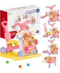 WOOPIE BABY Chodzik 5w1 Multifunkcyjny Różowy 1+
