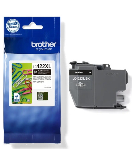 Brother LC422XL (LC422XLBK) Rašalinė kasetė, Juoda