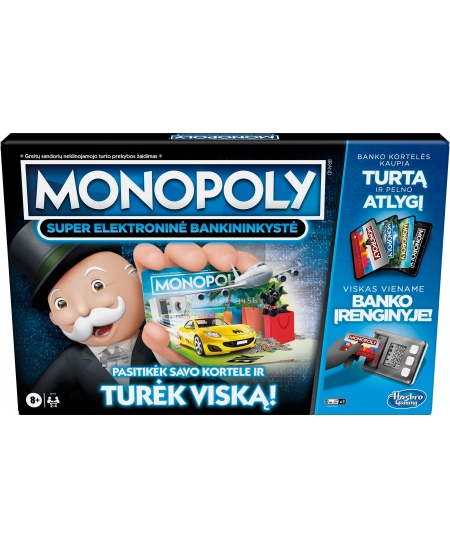 Žaidimas MONOPOLY „Monopolis: super elektroninė bankininkystė“, LT