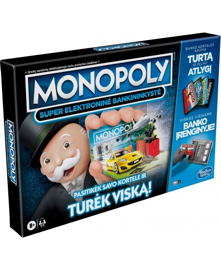 Žaidimas MONOPOLY „Monopolis: super elektroninė bankininkystė“, LT