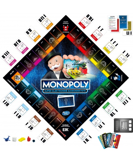 Žaidimas MONOPOLY „Monopolis: super elektroninė bankininkystė“, LT