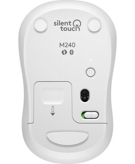 Logitech Silent Mouse | M240 | Wireless | Bluetooth | White