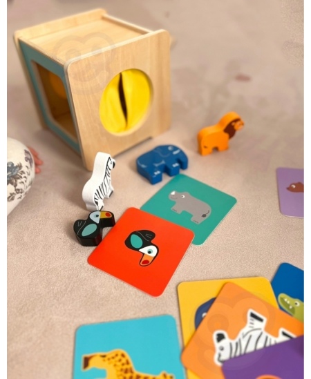TOOKY TOY Box Pudełko XXL Montessori Edukacyjne 7w1 Sensoryczne 31-36 Mies.
