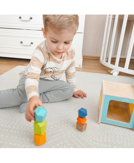TOOKY TOY Box Pudełko XXL Montessori Edukacyjne 7w1 Sensoryczne 31-36 Mies.