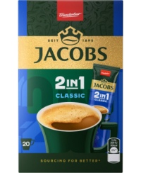 Kavos gėrimas JACOBS Original 2in1,20x12,4g dėžutė