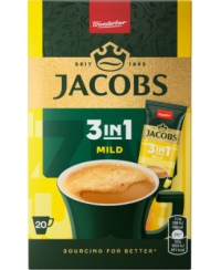 Kavos gėrimas JACOBS Mild 3in1,20x11,1g dėžutė