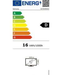 Samsung LS27D300GAUXEN | 27 " | IPS | FHD | 100 Hz | 5 ms | 1920 x 1080 pixels | 250 cd/m² | HDMI ports quantity 1
