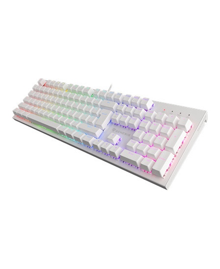 Genesis THOR 303 Gaming keyboard, RGB LED light, US, White, Wired, Brown Switch