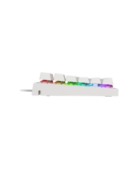 Genesis THOR 303 Gaming keyboard, RGB LED light, US, White, Wired, Brown Switch