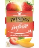 TWININGS Vaisinė arbata su braškėmis ir mangais, 20X2g, 40g