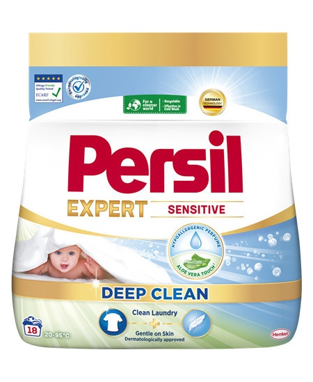 Skalbimo milteliai "PERSIL EXPERT Sensitive" 18skalbimų