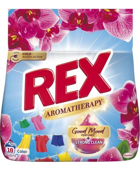 Skalbimo milteliai "REX AROMATHERAPY Color" 18 skalbimų