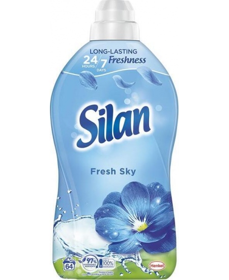 Skalbinių minkštiklis "SILAN Classic Fresh Sky" 1408ml (64WL)