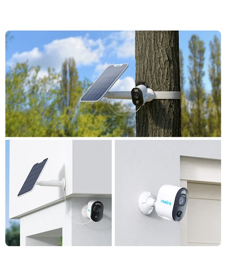 Reolink | Wireless Solar & Battery Powered Security Camera with Smart Detection | Argus Series B310 with Solar Panel | Bulle