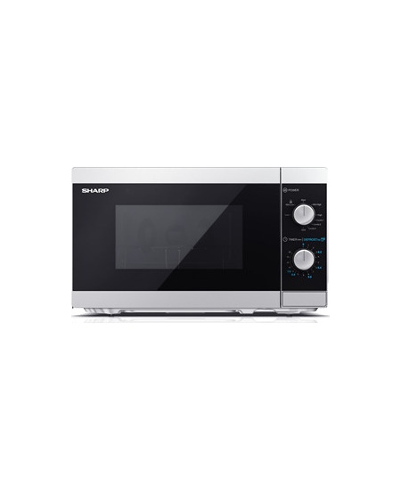 Sharp | Microwave Oven with Grill | YC-MG01E-S | Free standing | 800 W | Grill | Silver