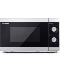 Sharp | Microwave Oven with Grill | YC-MG01E-S | Free standing | 800 W | Grill | Silver