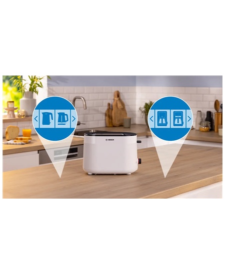 Bosch Compact Toaster | TAT2M121 MyMoment | Power 950 W | Number of slots 2 | Housing material Plastic | White