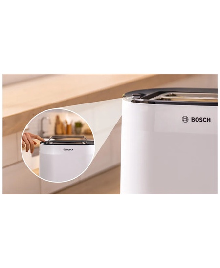 Bosch Compact Toaster | TAT2M121 MyMoment | Power 950 W | Number of slots 2 | Housing material Plastic | White