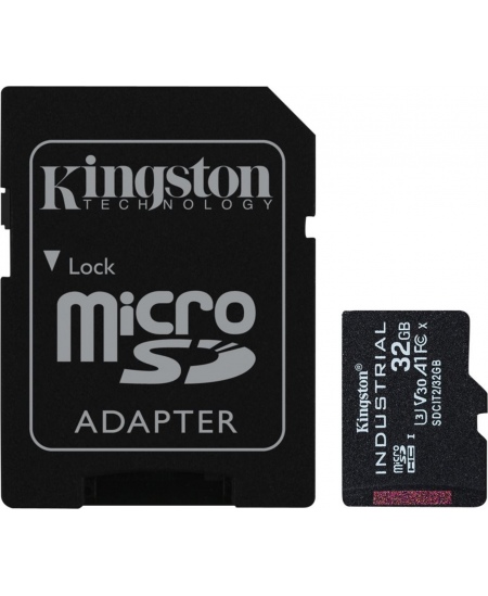 Kingston | UHS-I | 32 GB | microSDHC/SDXC Industrial Card | Flash memory class Class 10, UHS-I, U3, V30, A1